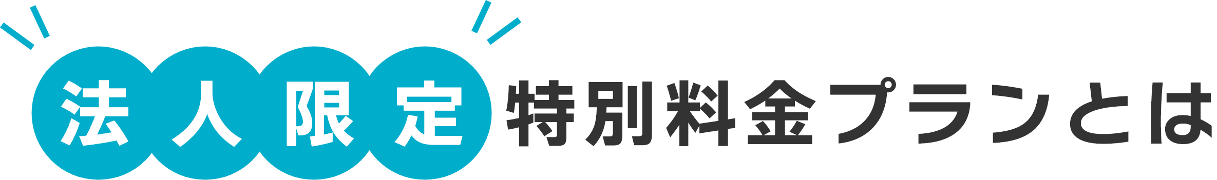 法人限定特別料金プランとは
